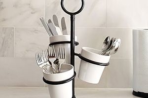 Basket and hooks for dish cloths and spoons