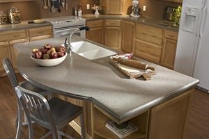 Kitchen with solid surface counters