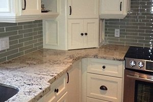 kitchen countertop with edge profiles