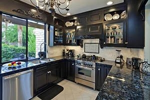 Cosmic Black granite countertop