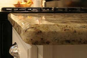counter with beveled edge