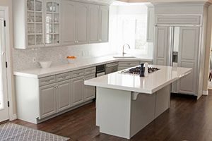 glossy kitchen countertop