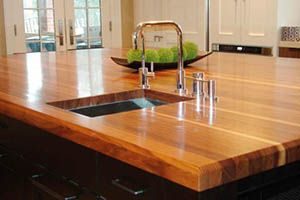 stains on wood counters