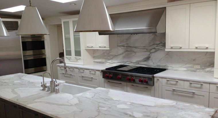 integrated sink with matching backsplsh