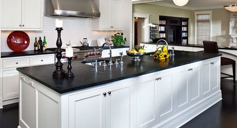 black granite countertops