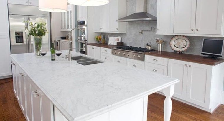 white granite countertops