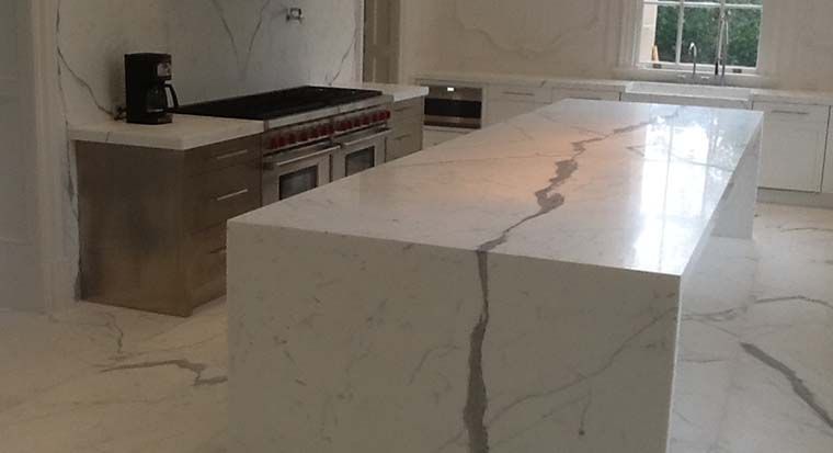 Statuary marble countertop