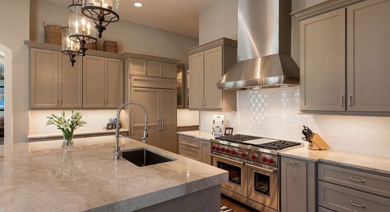 beige kitchen countertops