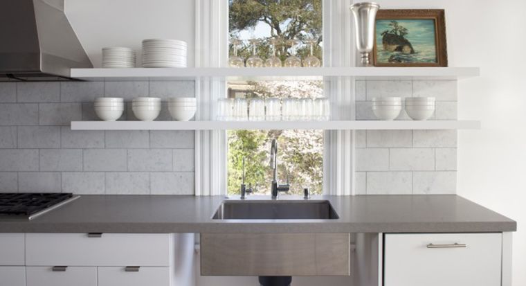 gray quartz countertops that look like concrete