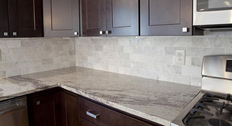 Subway Backsplashes For Kitchen Countertops, Kitchens With Granite Countertops And Tile Backsplash
