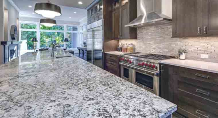 gray granite kitchen countertops